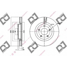 BD1393 DJ PARTS Тормозной диск