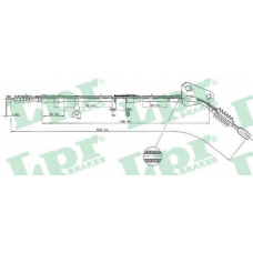 C0375B LPR Трос, стояночная тормозная система