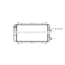 FDA2047 AVA Радиатор, охлаждение двигателя