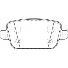 FD7276A NECTO Комплект тормозных колодок, дисковый тормоз