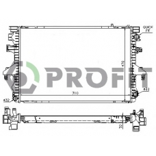 PR 9567A5 PROFIT Радиатор, охлаждение двигателя