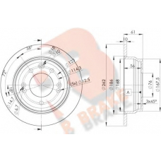 78RBD20581 R BRAKE Тормозной диск