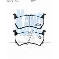 BP-4510 KAVO PARTS Комплект тормозных колодок, дисковый тормоз