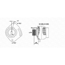 063321605010 MAGNETI MARELLI Генератор