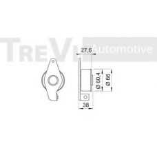 SK792347 SK Натяжной ролик, ремень грм