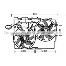 FT7585 AVA Вентилятор, охлаждение двигателя