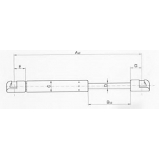 55 35 95-91 JOHNS Газовая пружина, крышка багажник