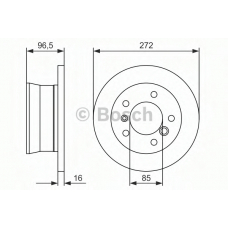 0 986 479 B33 BOSCH Тормозной диск