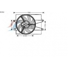 FD7542 AVA Вентилятор, охлаждение двигателя