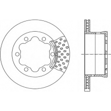 BDA1786.20 OPEN PARTS Тормозной диск