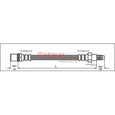 4112192 METZGER Тормозной шланг