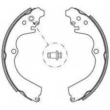 BSA2177.00 OPEN PARTS Комплект тормозных колодок