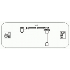 JP165 JANMOR Комплект проводов зажигания