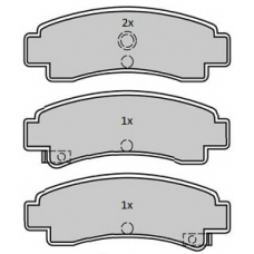FBP-1768 FREMAX Комплект тормозных колодок, дисковый тормоз