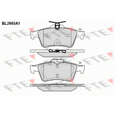 BL2665A1 FTE Комплект тормозных колодок, дисковый тормоз