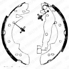 LS1690 DELPHI Комплект тормозных колодок