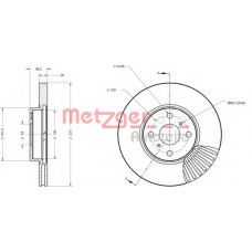 6110496 METZGER Тормозной диск