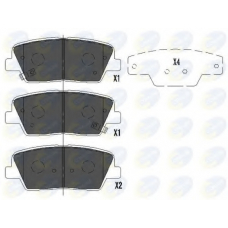CBP36009 COMLINE Комплект тормозных колодок, дисковый тормоз