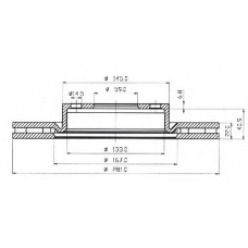 BDC4500 QUINTON HAZELL Тормозной диск