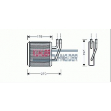 1390031 KUHLER SCHNEIDER Теплообменник, отопление салона