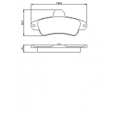 0 986 424 277 BOSCH Комплект тормозных колодок, дисковый тормоз