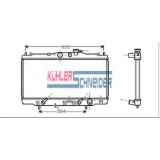 0100281 KUHLER SCHNEIDER Радиатор, охлаждение двигател