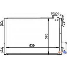 8FC 351 300-511 HELLA Конденсатор, кондиционер