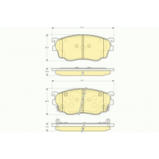 6132539 GIRLING Комплект тормозных колодок, дисковый тормоз