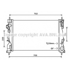 AL2119 AVA Радиатор, охлаждение двигателя