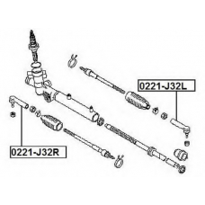 0221-J32L ASVA Наконечник поперечной рулевой тяги
