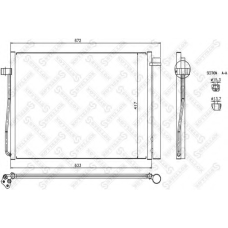 10-45022-SX STELLOX Конденсатор, кондиционер