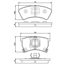 0 986 424 006 BOSCH Комплект тормозных колодок, дисковый тормоз