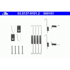 03.0137-9101.2 ATE Комплектующие, тормозная колодка