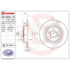 08.A540.11 BREMBO Диск тормозной