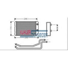 0690051 KUHLER SCHNEIDER Теплообменник, отопление салона