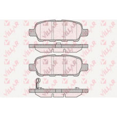 626.0857 VILLAR Комплект тормозных колодок, дисковый тормоз