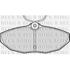 BBP1870 BORG & BECK Комплект тормозных колодок, дисковый тормоз