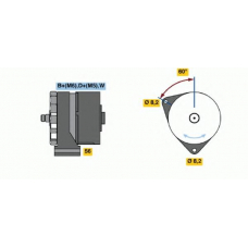 0 986 037 890 BOSCH Генератор