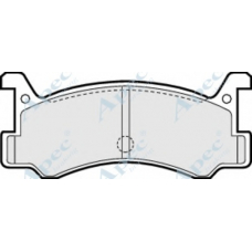 PAD579 APEC Комплект тормозных колодок, дисковый тормоз