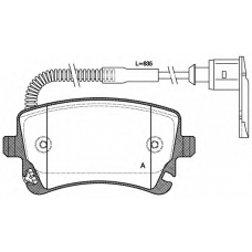 BPA0897.02 OPEN PARTS Комплект тормозных колодок, дисковый тормоз