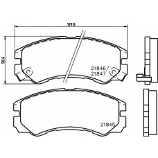 8DB 355 016-611 HELLA PAGID Комплект тормозных колодок, дисковый тормоз