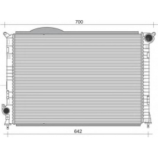 350213860000 MAGNETI MARELLI Радиатор, охлаждение двигателя
