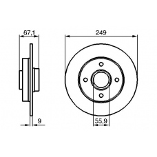 0 986 479 219 BOSCH Тормозной диск