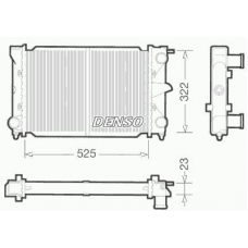 DRM32003 DENSO Радиатор, охлаждение двигателя