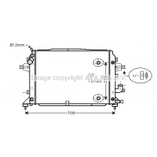 OLA2460 AVA Радиатор, охлаждение двигателя