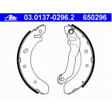 03.0137-0296.2 ATE Комплект тормозных колодок