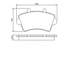 0 986 424 614 BOSCH Комплект тормозных колодок, дисковый тормоз