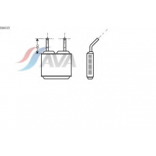 OL6113 AVA Теплообменник, отопление салона