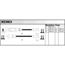 XC963 QUINTON HAZELL Комплект проводов зажигания