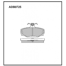 ADB0725 Allied Nippon Тормозные колодки